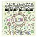 Inspirational Bold and Easy Coloring Book (Spiral Hardcover)