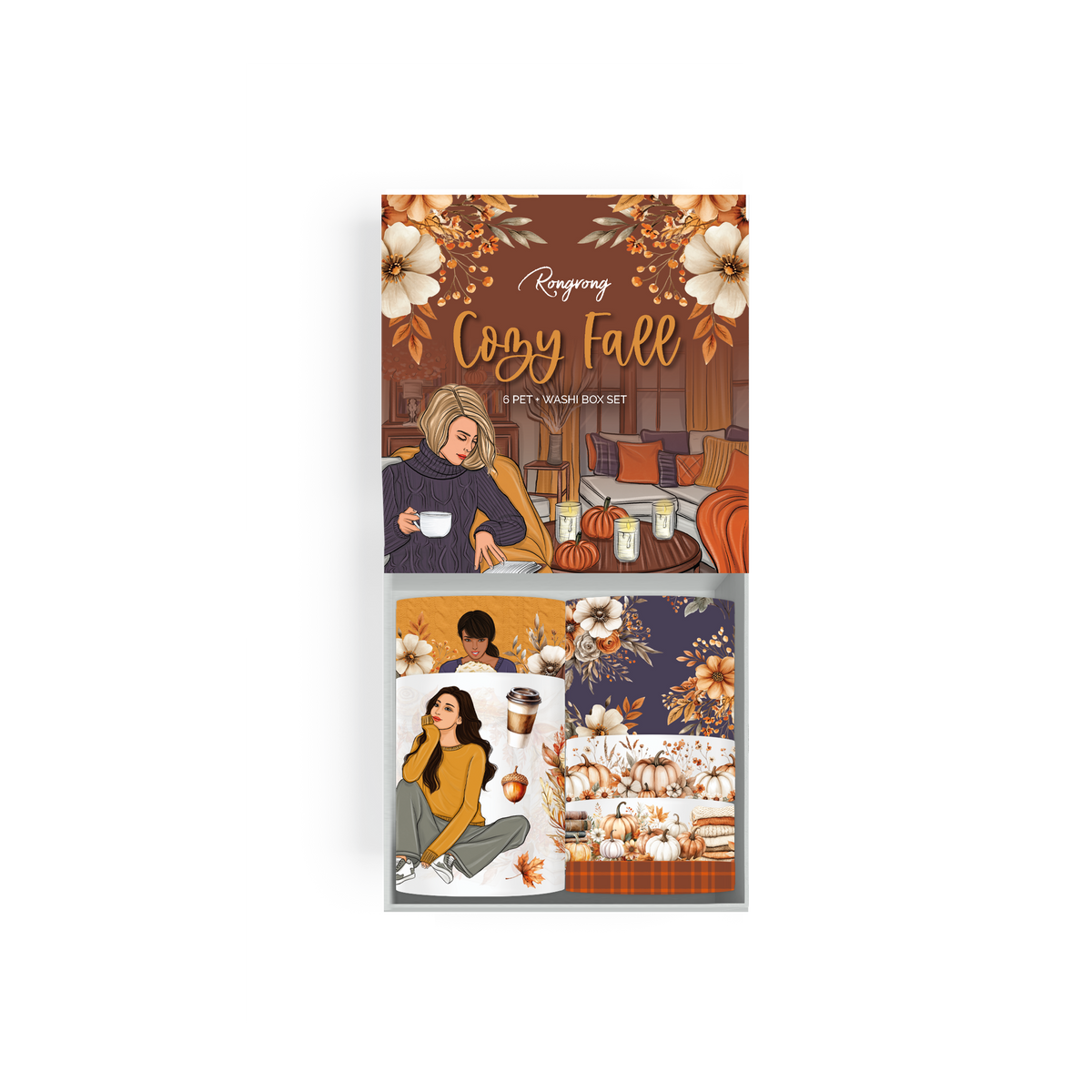 Cozy Fall Pre-cut PET Tape + Washi Box
