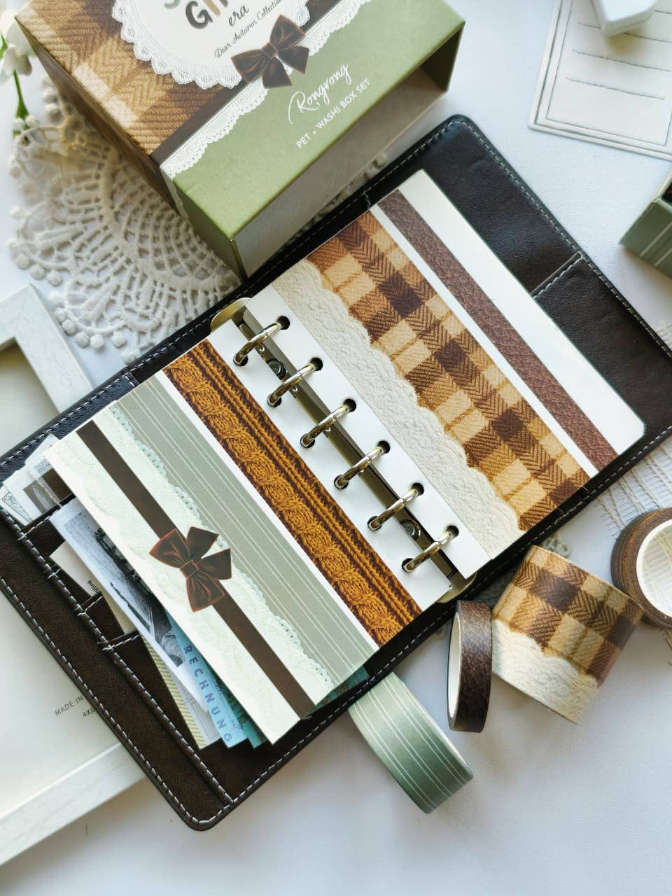 Dear Autumn Pre-cut PET Tape + Washi Box