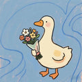 Little spring duck sticker