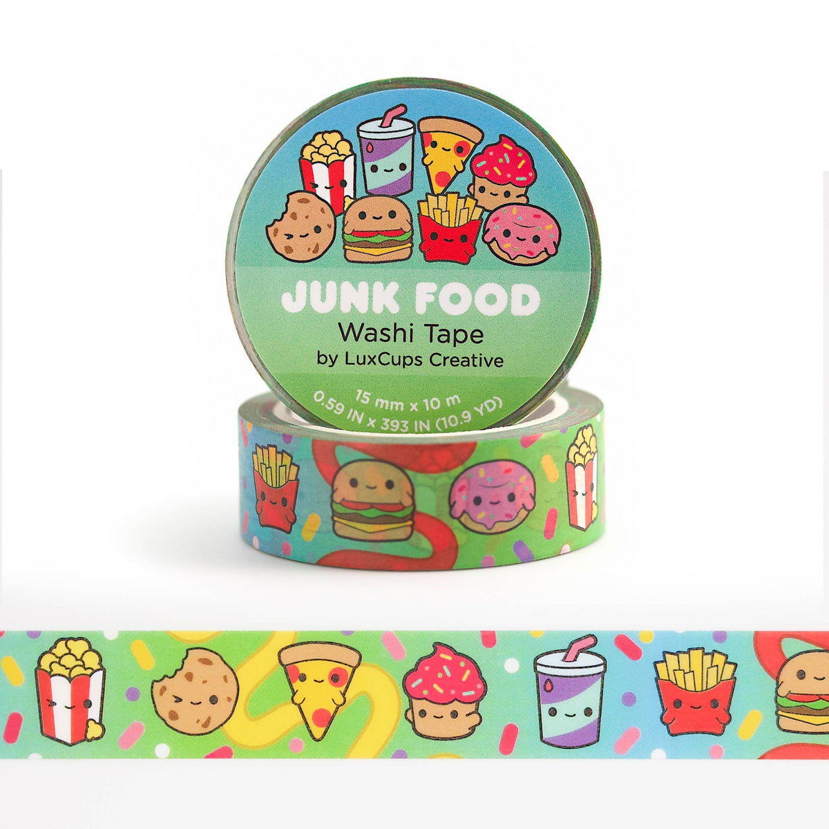 Junk Food Washi Tape - Stationery | Decorative | Low-Tack