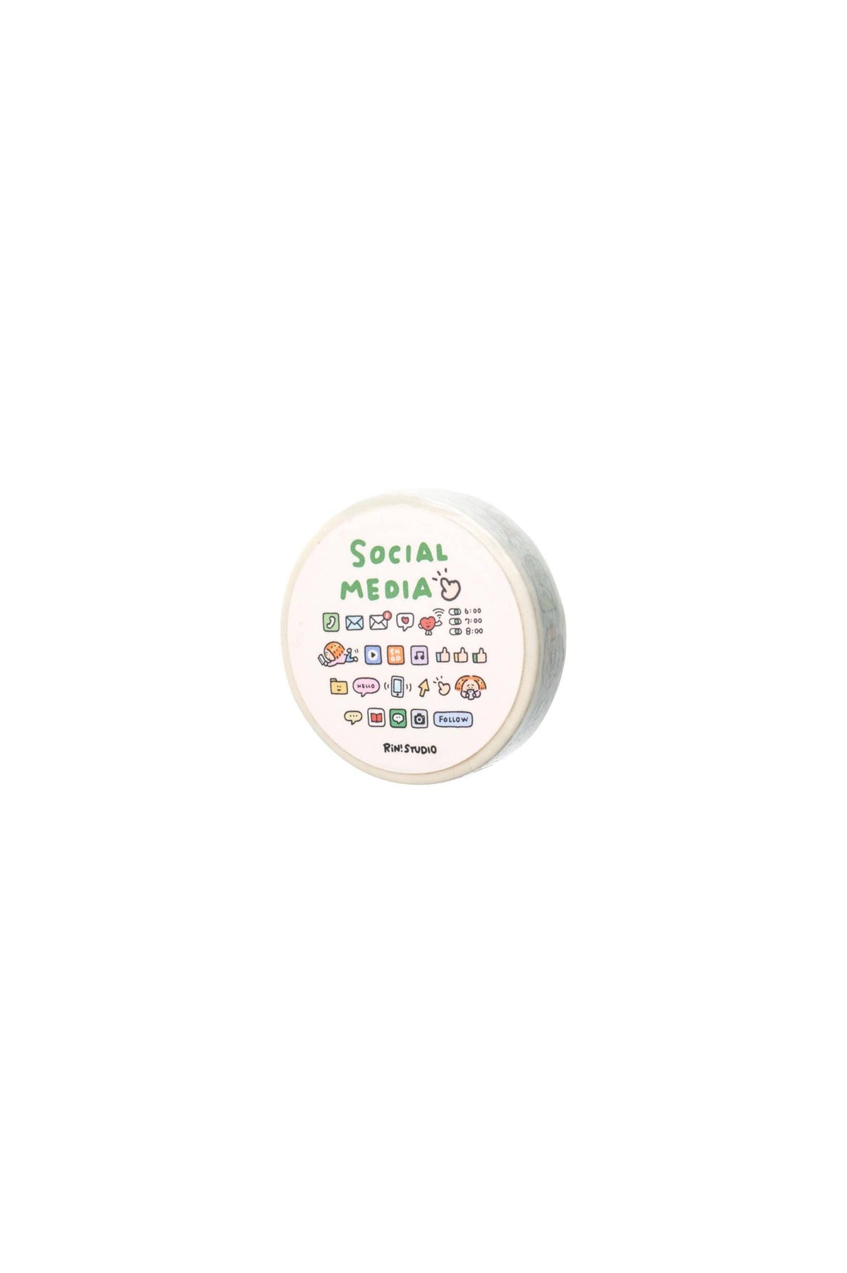 Social Media mini Washi Tape - on my phoe decoration tape RiN! Studio