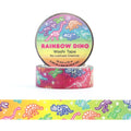Rainbow Dino Washi Tape - Stationery | Decorative | Low-Tack