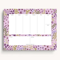 Floral Weekly Planner Notepad: Lilac Floral