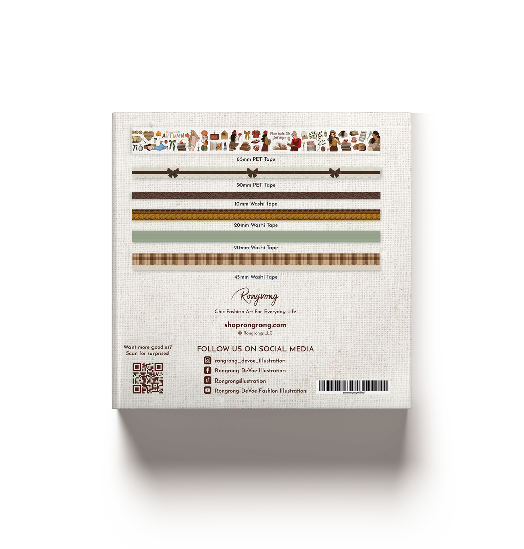 Dear Autumn Pre-cut PET Tape + Washi Box