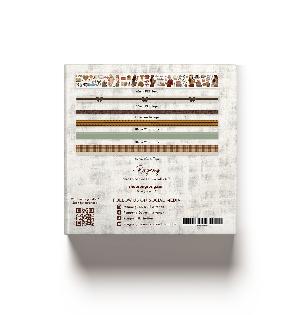 Dear Autumn Pre-cut PET Tape + Washi Box