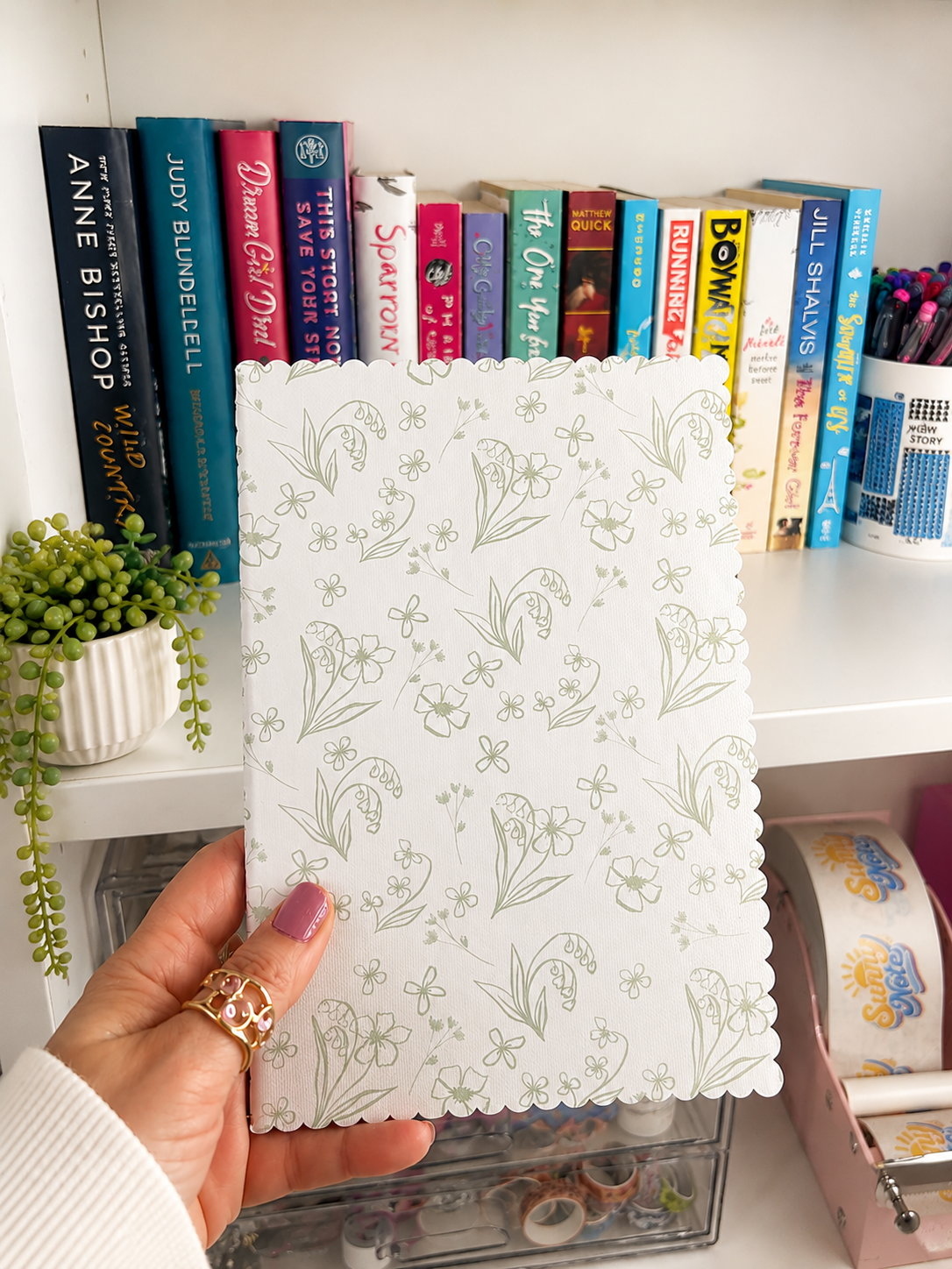 Flower Notebook in Green