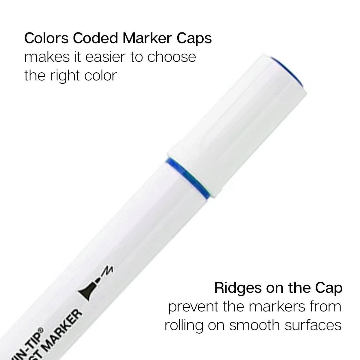 Twin-Tip™ Chisel & Fine Alcohol Markers - 12 Colors