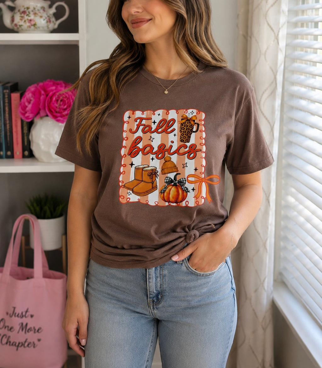 Fall Basics T-Shirt in Mocha