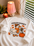 Feeling Goosey Crewneck in White