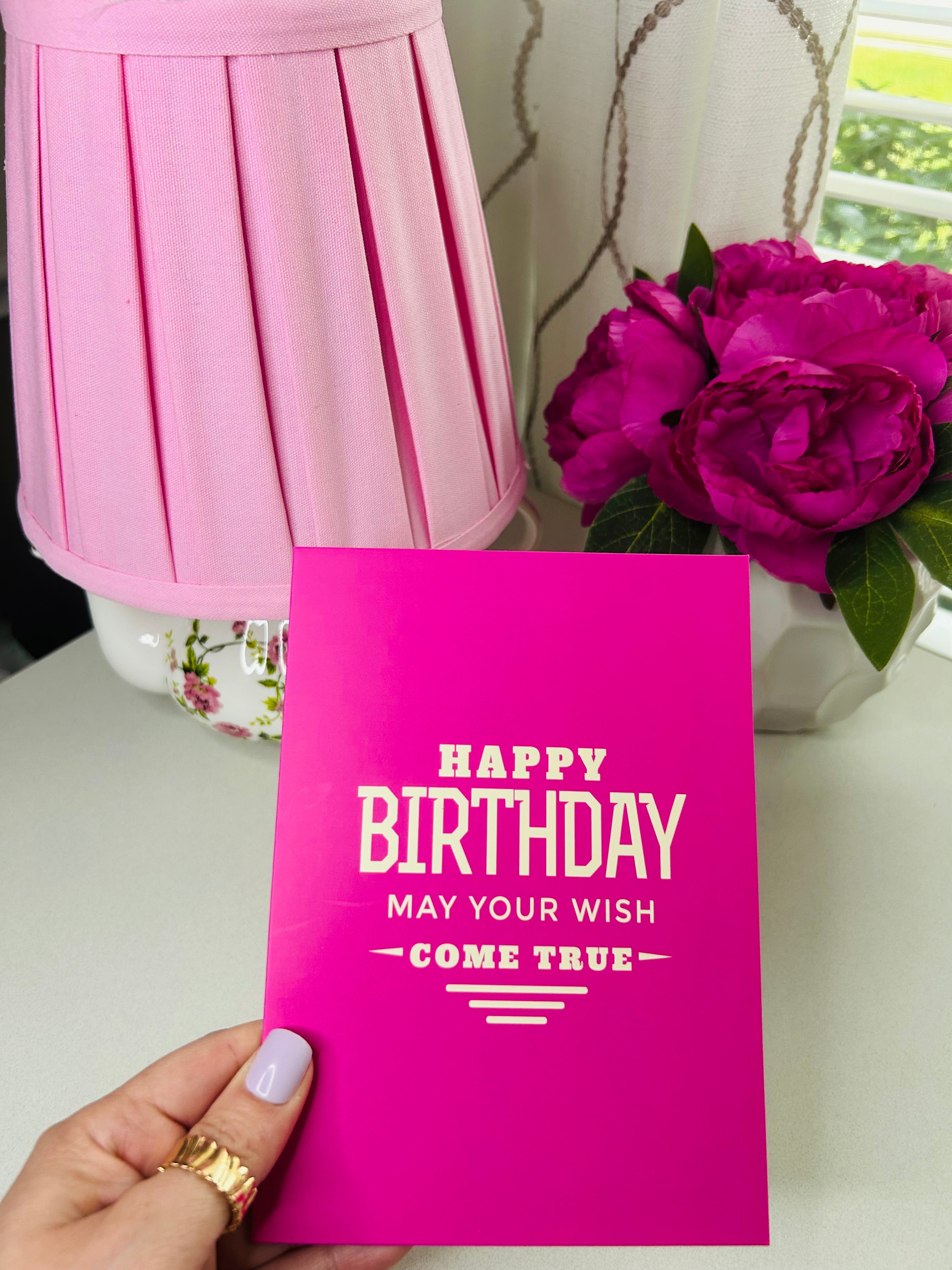 Happy Birthday May Your Wish Come True Card