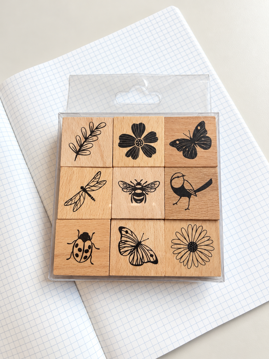 Garden Collection Wooden Stamps Set of 9