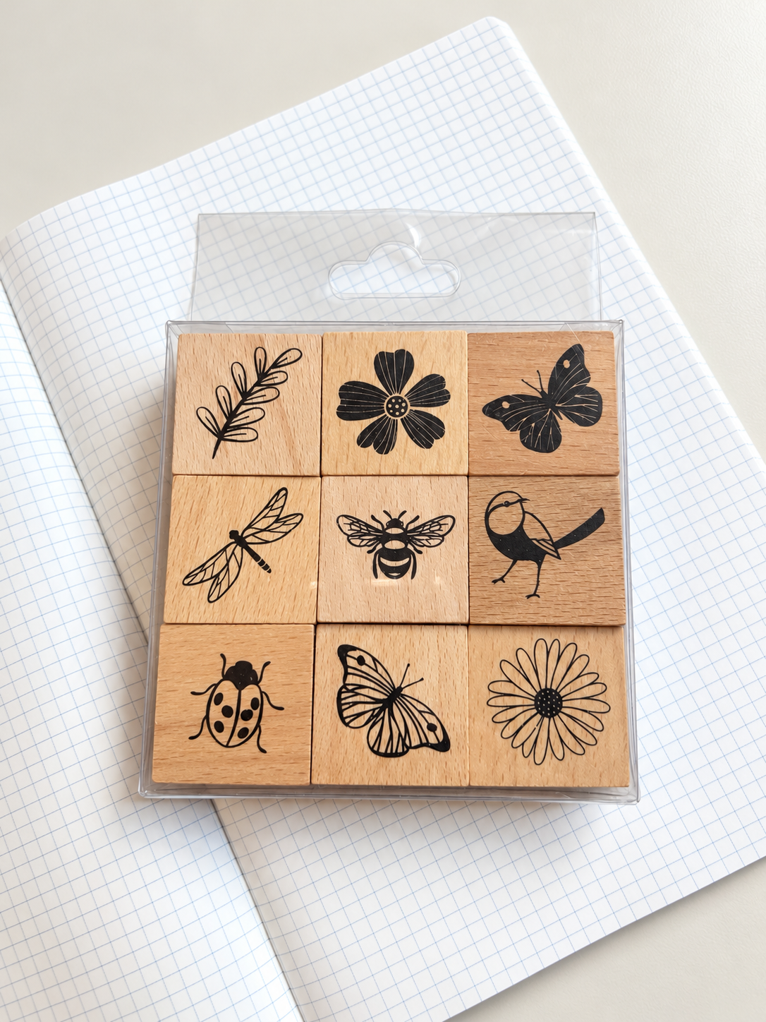 Garden Collection Wooden Stamps Set of 9
