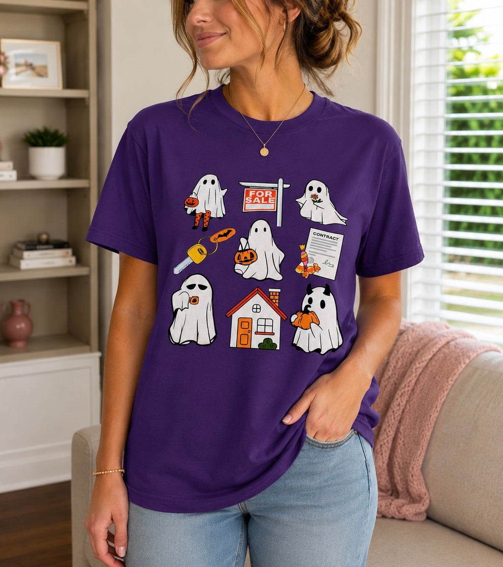 For Sale Ghost T - Shirt in Purple