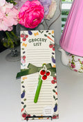 Grocery List Notepad with Magnetic Back & Pen