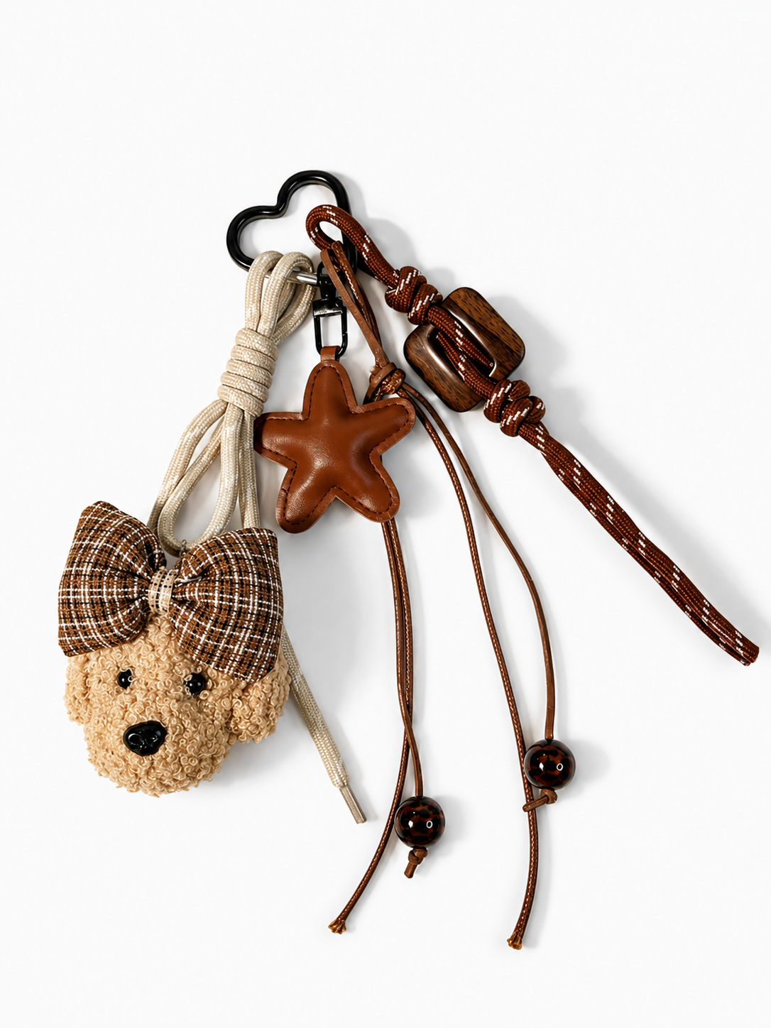 Cozy Teddy Bear Puppy Bag Charm/Keychain
