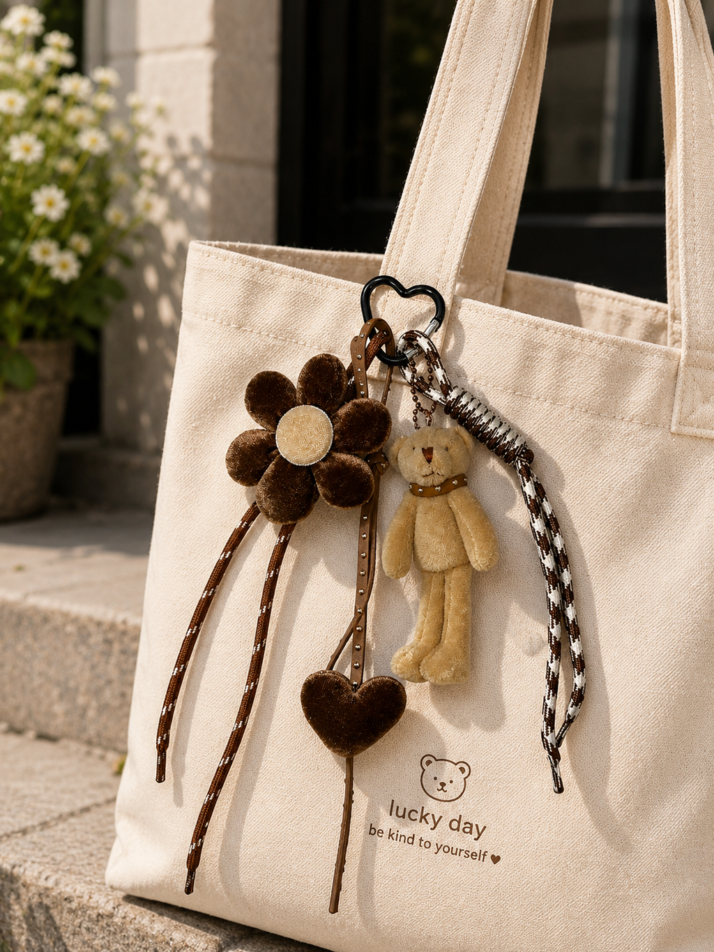 Plush Teddy Bear Bag Charm/Keychain