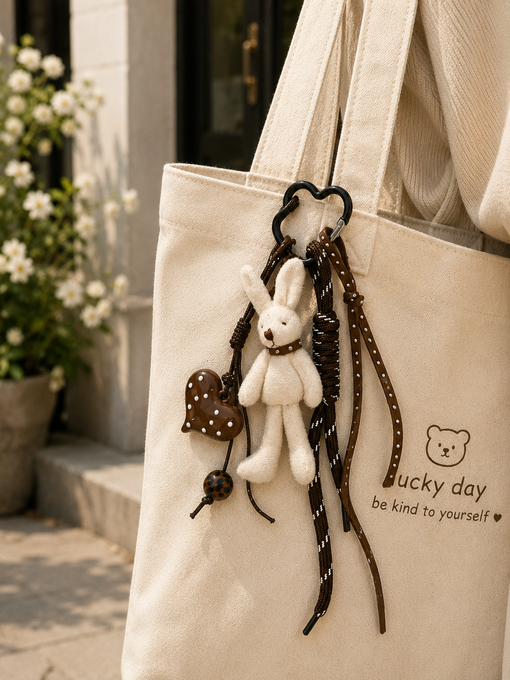 Plush Bunny Bag Charm/Keychain