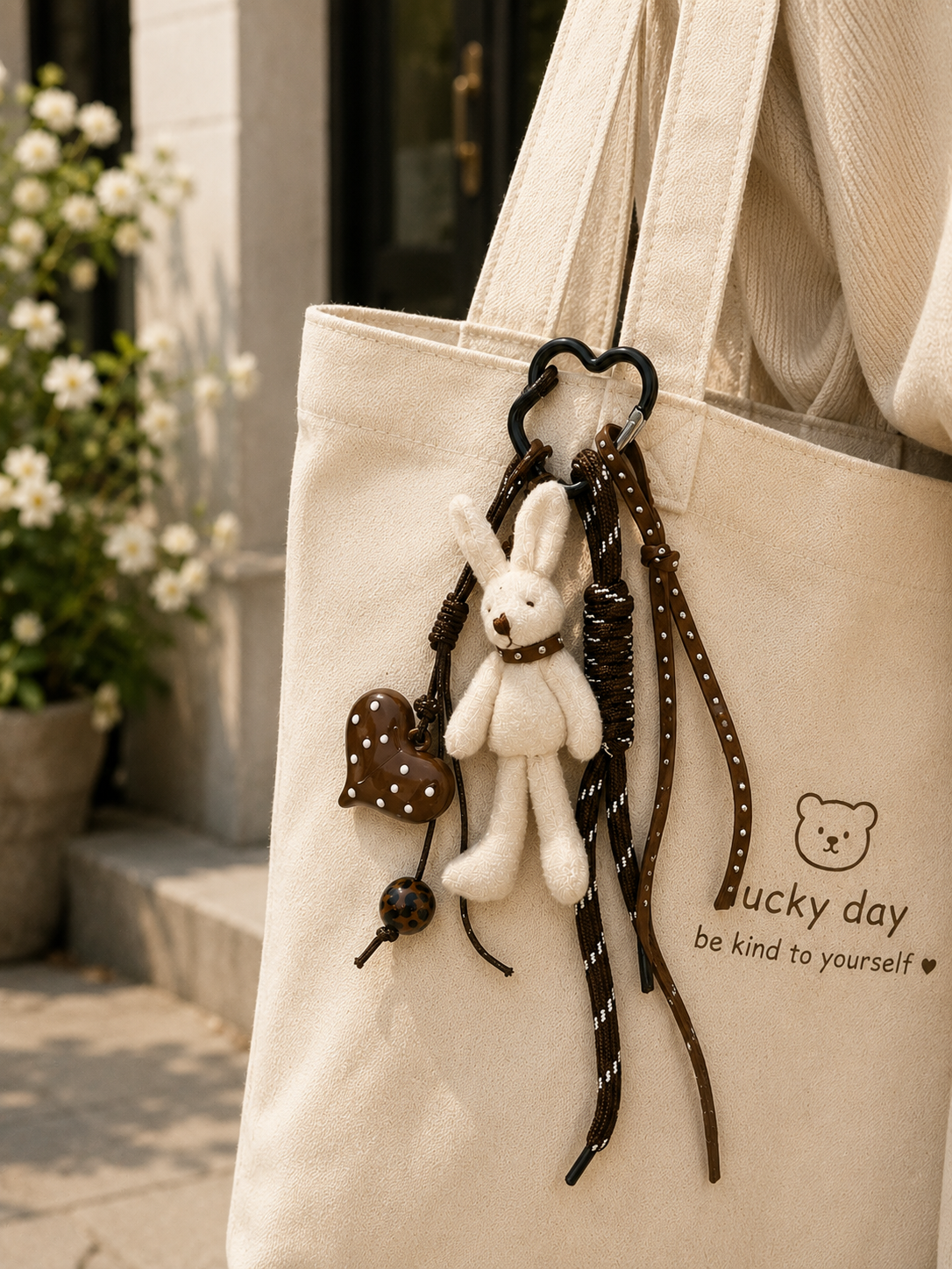Plush Bunny Bag Charm/Keychain