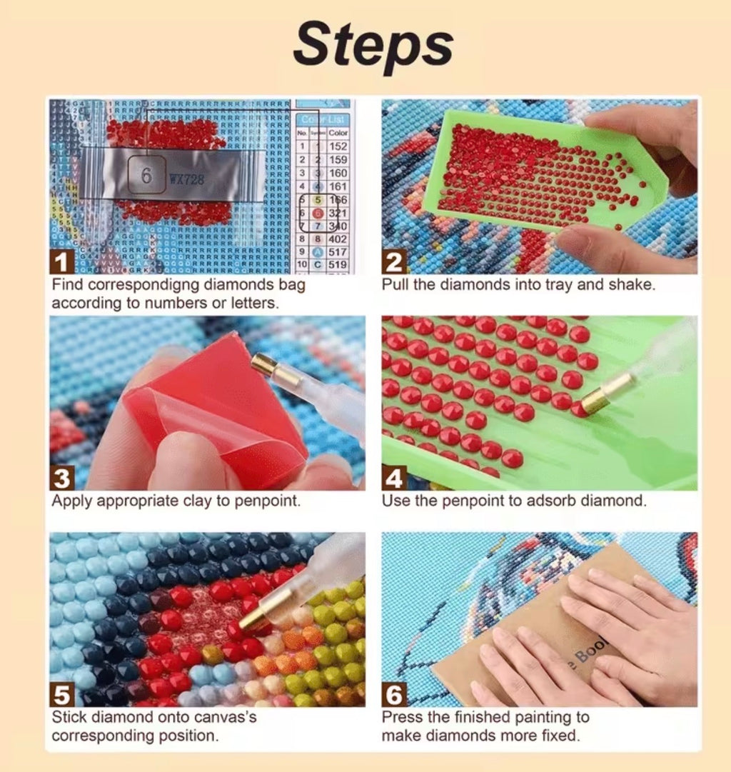 Bookstore Mosaic Rhinestones DIY Kit