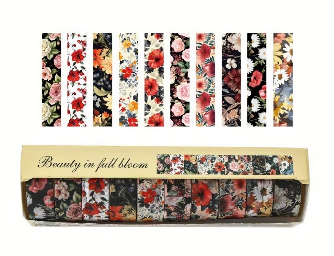 Vintage Floral Washi Tape - Romantic Bloom