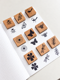 Garden Collection Wooden Stamps Set of 9