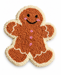 Handmade Gingerbread Man Mug Rug Coaster