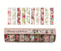Vintage Floral Washi Tape - Rose Sea