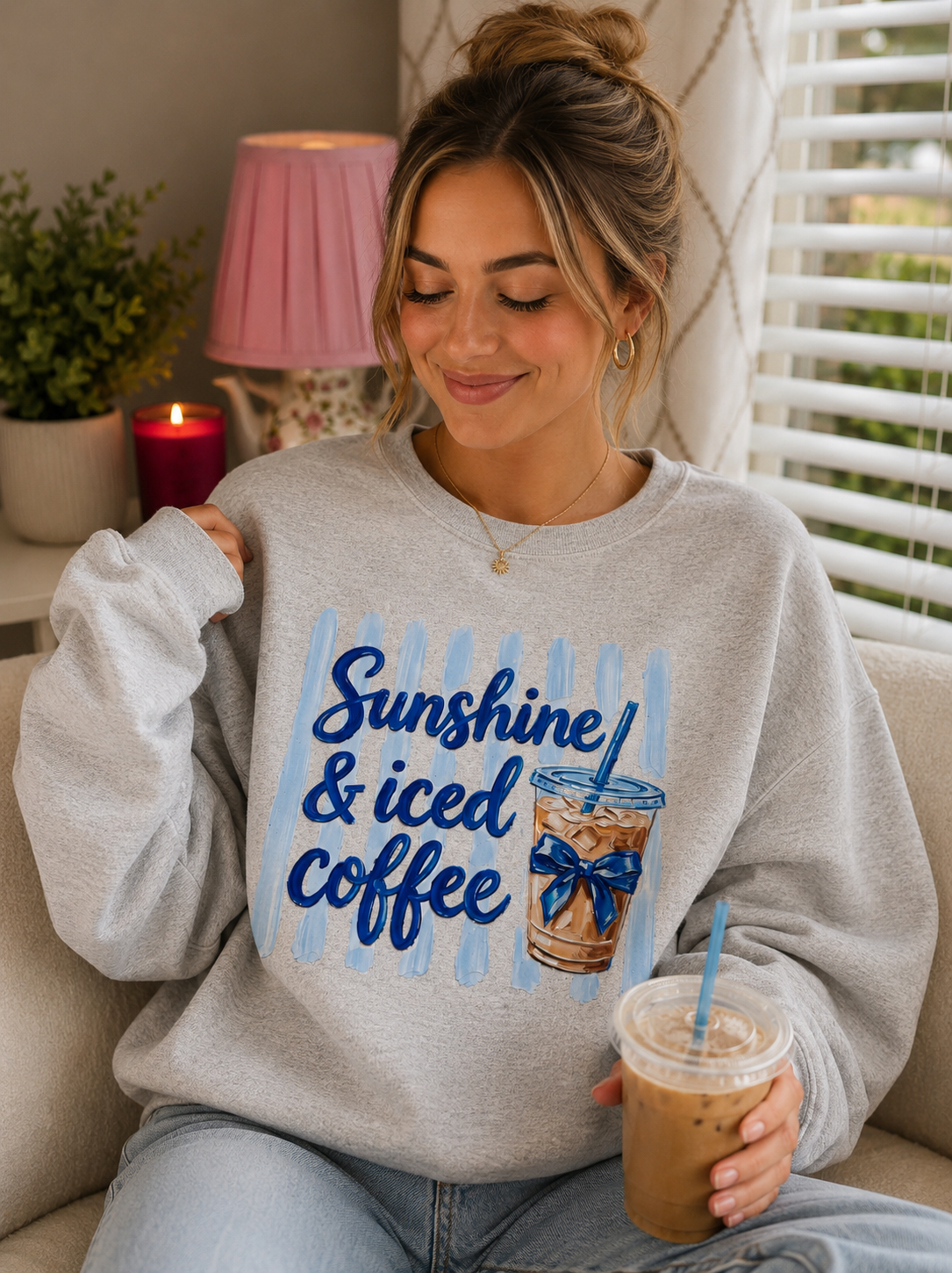 Sunshine & Iced Coffee Crewneck