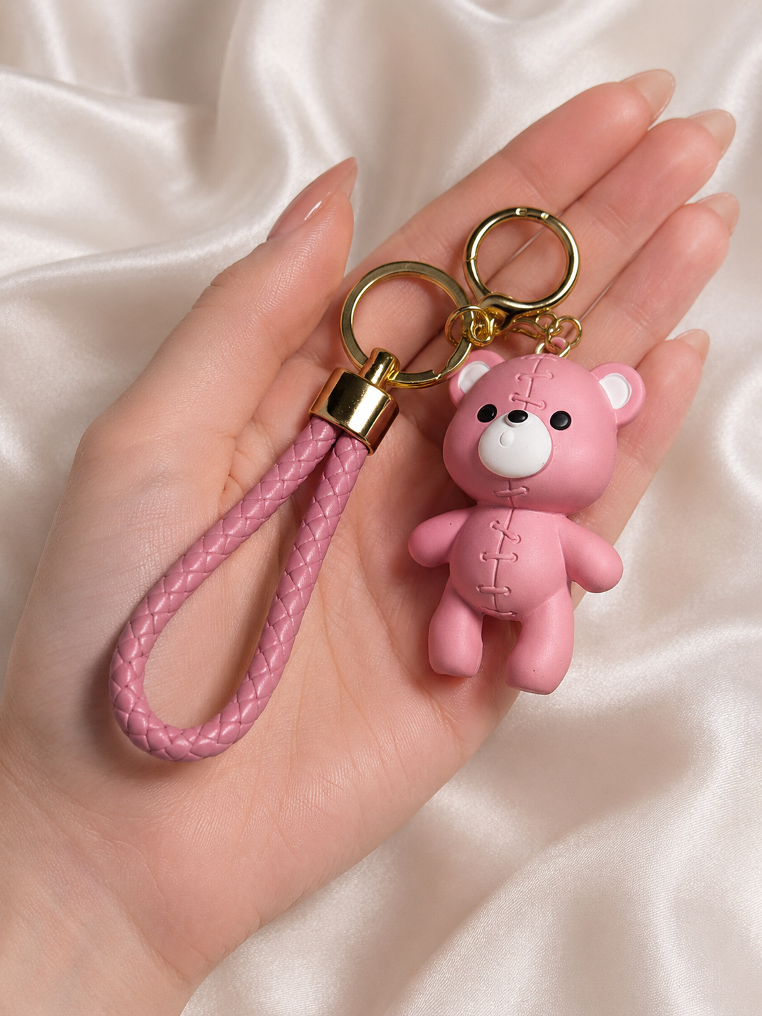 Pink Bear Charm