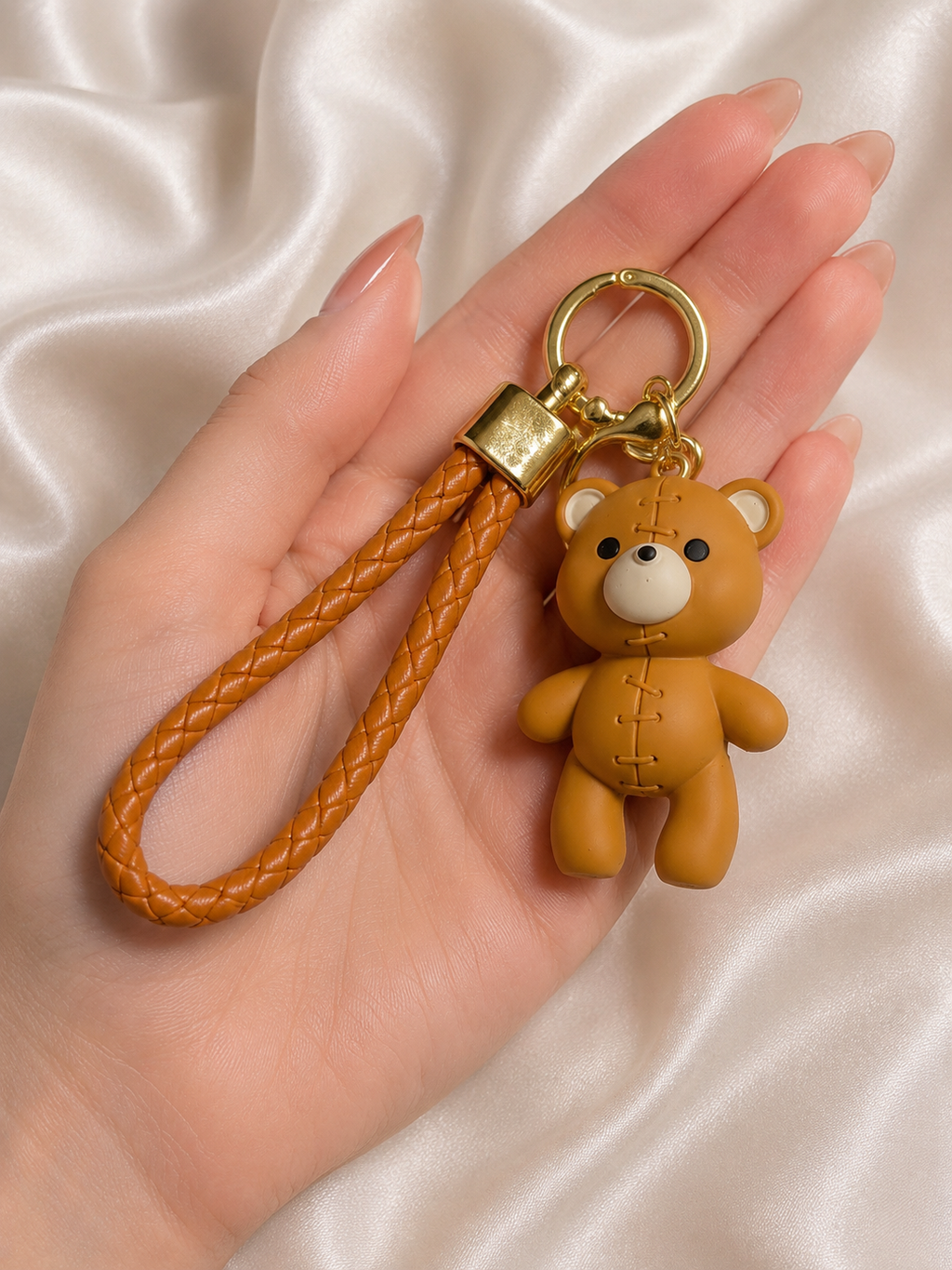 Orange Bear Charm