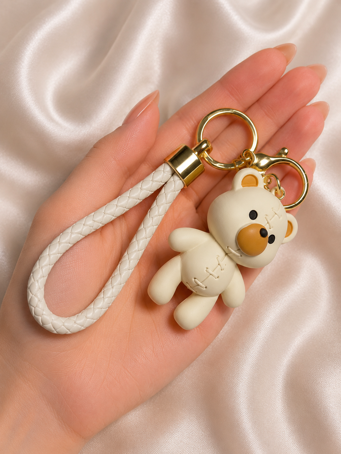 Tan Bear Charm