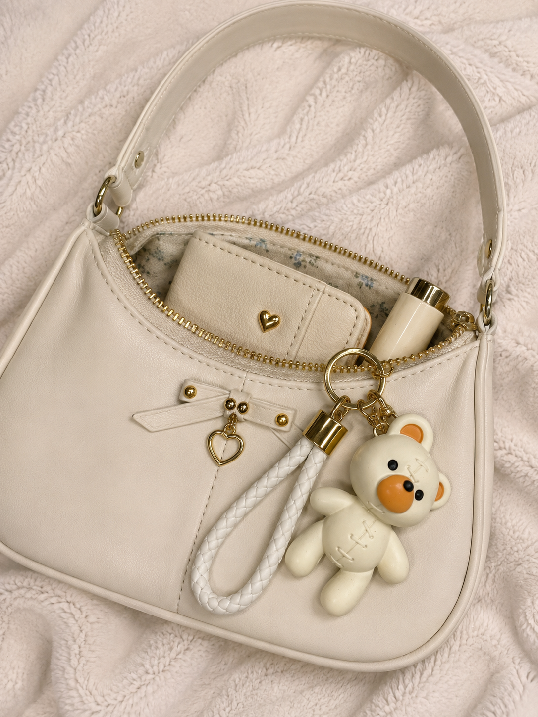 Tan Bear Charm
