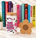 True Crime Junkie 16oz Bamboo Lid Glass Cup