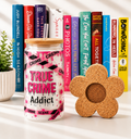 True Crime Addict 16oz Bamboo Glass Cup