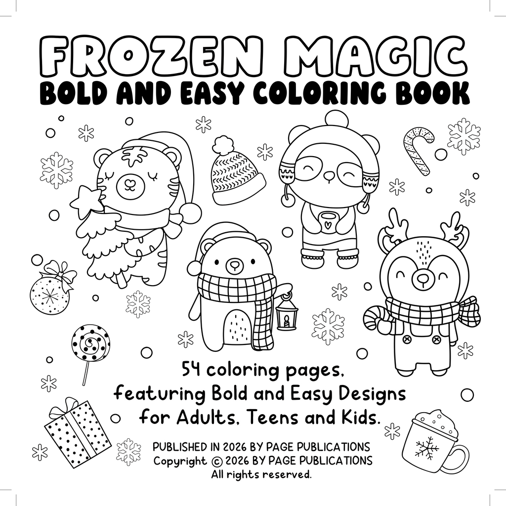 Frozen Magic Bold and Easy Coloring Book