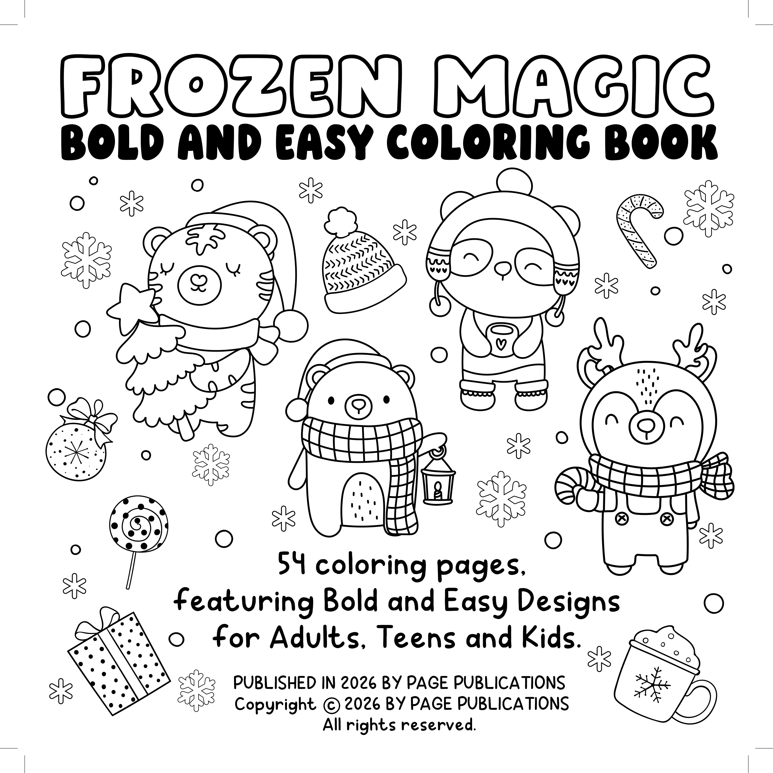 Frozen Magic Bold and Easy Coloring Book