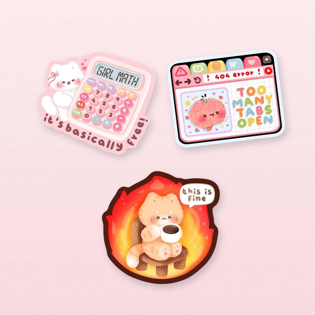 Girl math sticker