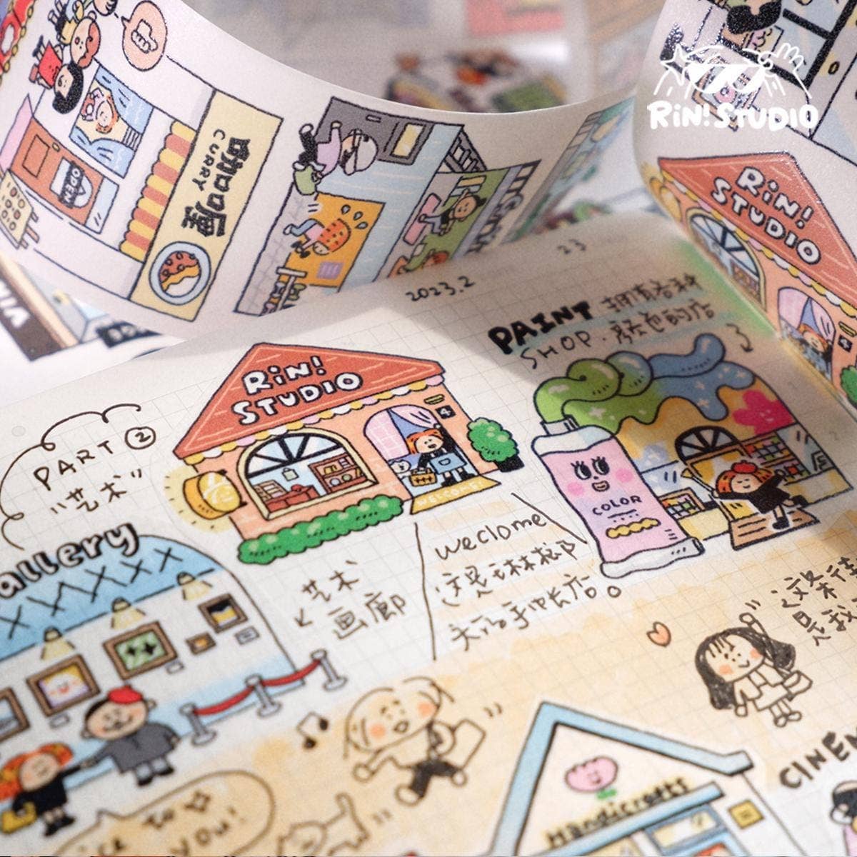 Dream Shop Washi Tape: RiN! Studio BuJo Stickers - Vol. 31
