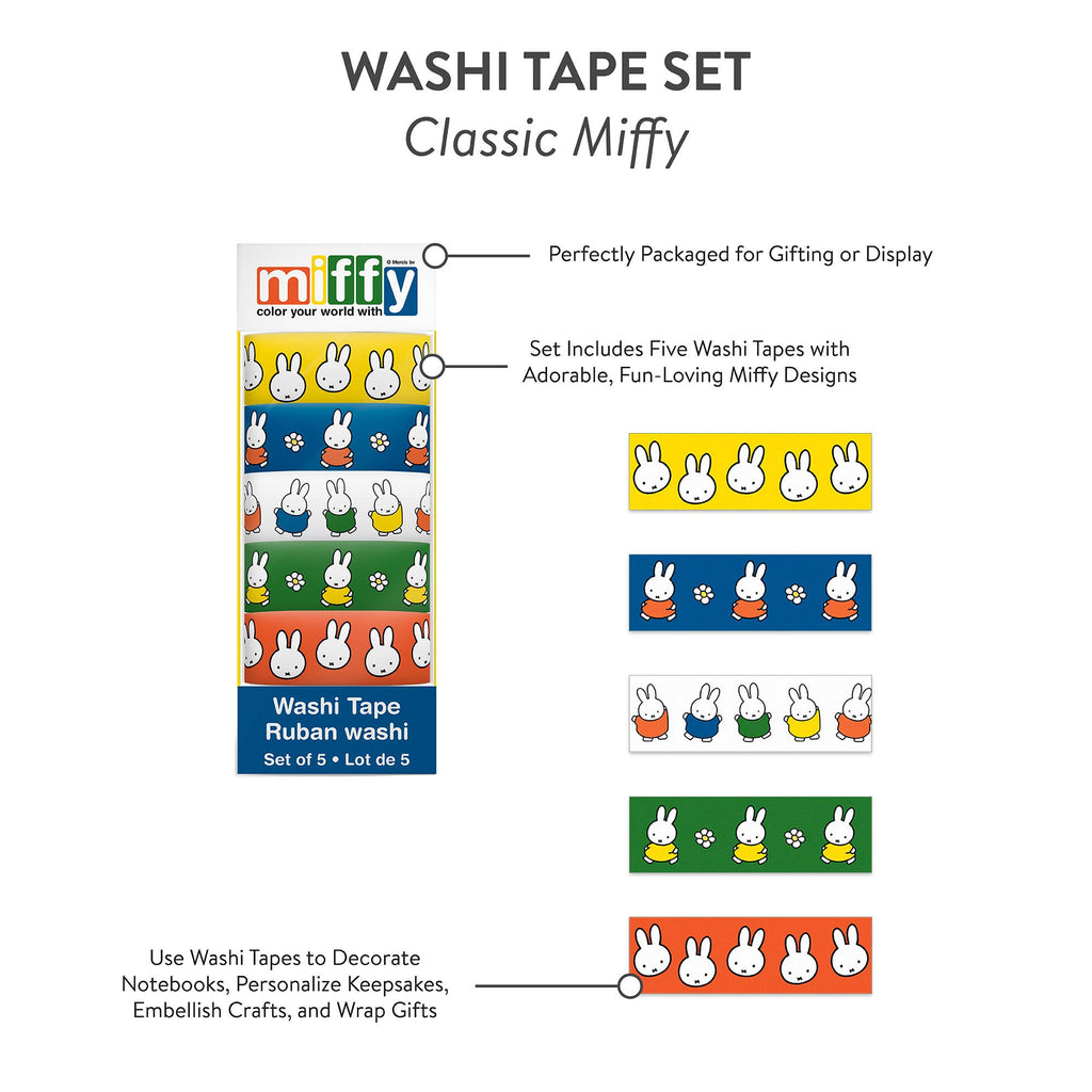 Washi Tape Set Classic Miffy Set of 5