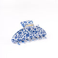 Floral Claw Clip: Porcelain Floral