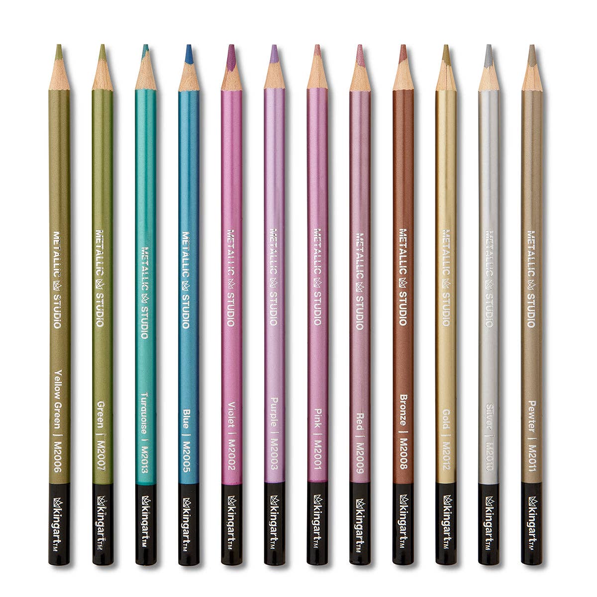 Colored Pencils - 12 Metallic Colors