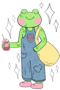 Dr pepper frog sticker