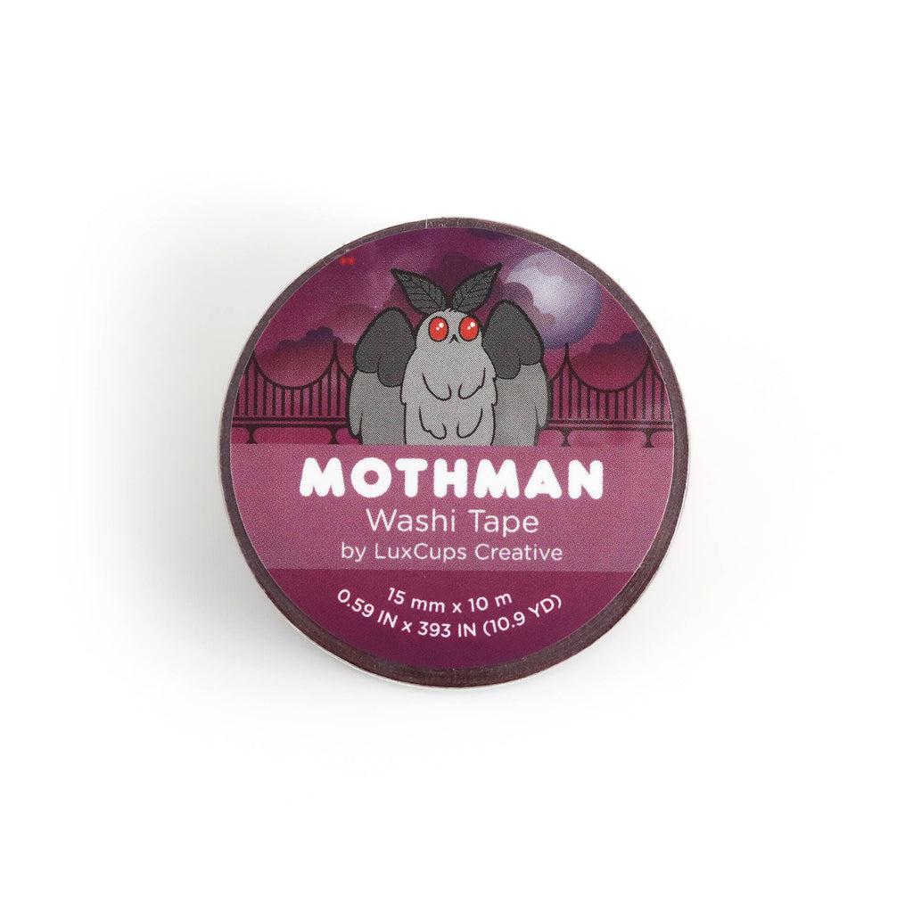 Mothman Washi Tape - Stationery | Decorative | Low-Tack Tape