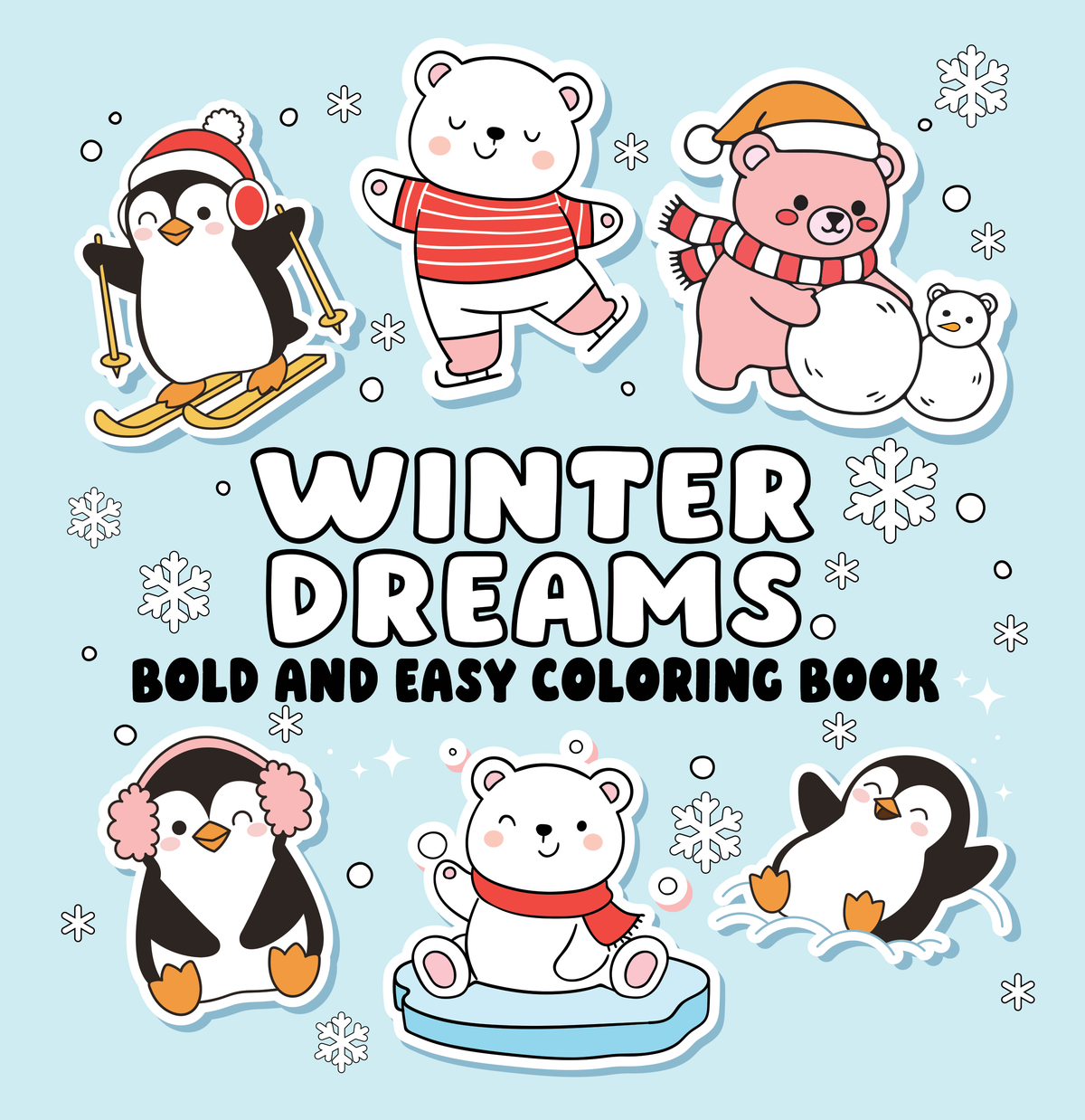 Winter Dreams Bold and Easy Coloring Book