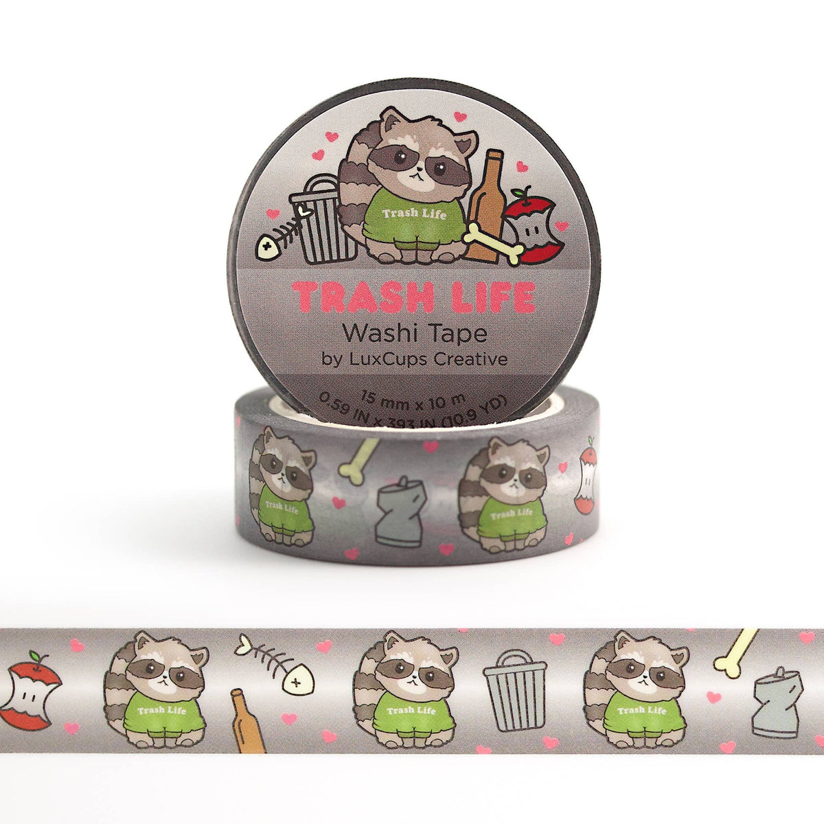 Trash Life Washi Tape - Stationery | Decorative | Low-Tack