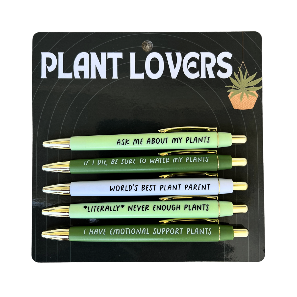 Plant Lovers Pen Set (funny gifts, spring gifts, mom gifts)
