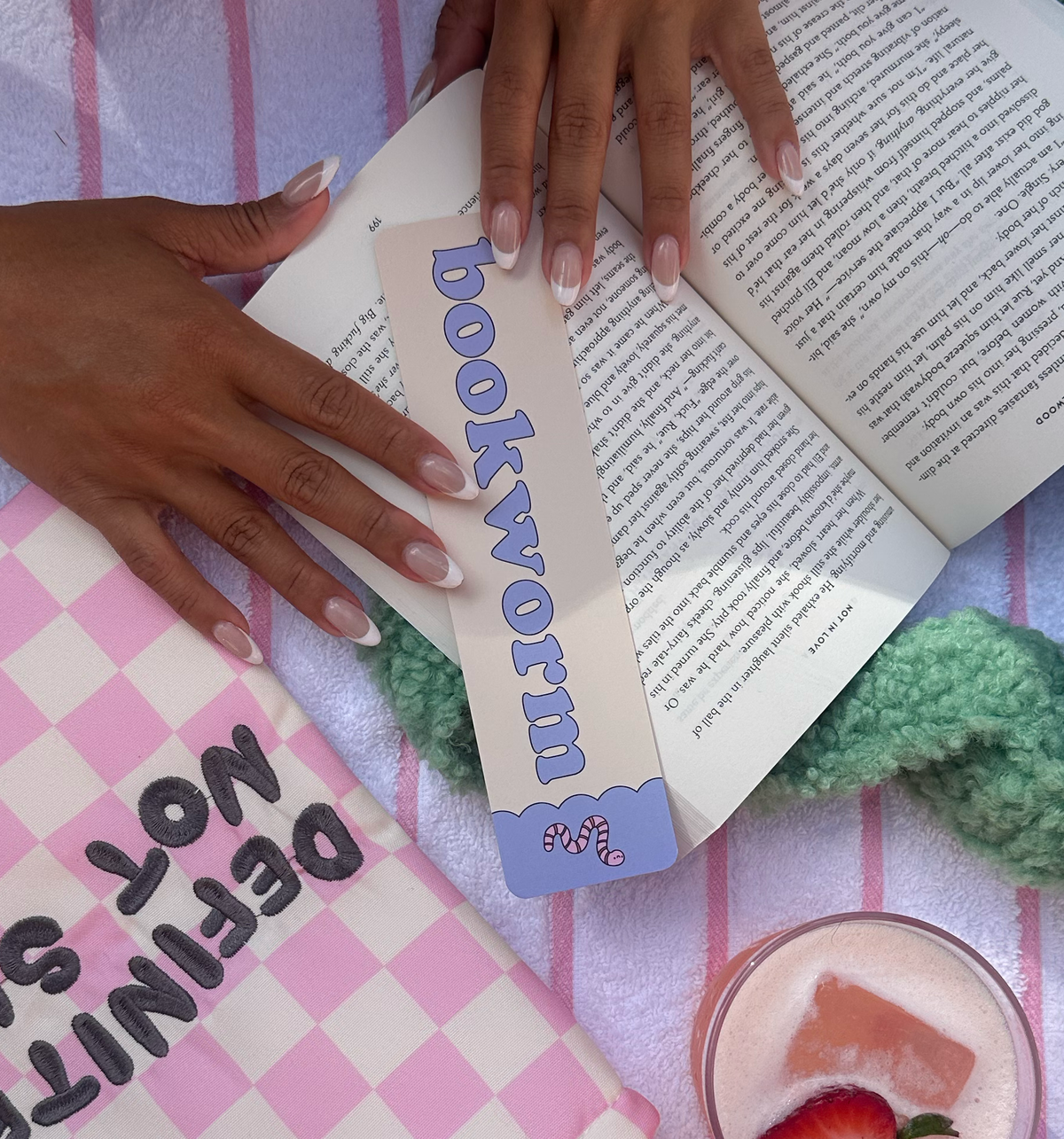 Bookworm Paper Bookmark