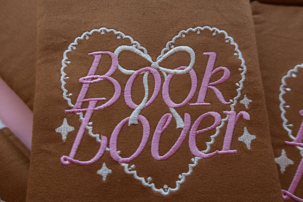 Book Lover Embroidered Book/Kindle Sleeve