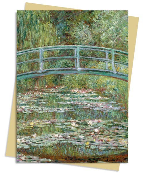 Claude Monet: Bridge over a Pond of Water ... Greeting Card